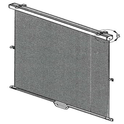 Open roll with exposed weight bar and hold-down hooks